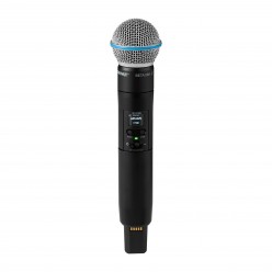 SLXD24D+E/B58-G65 - Podwójny cyfrowy system bezprzewodowy z dwoma nadajnikami/mikrofonami ""do ręk...